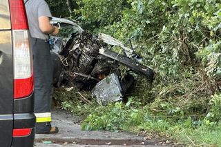 30-latek jechał gruzem BMW bez drzwi i okien. Zginął na miejscu