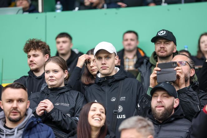 Kibice na meczu GKS Katowice - Lech Poznań