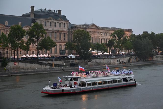 Reprezentacja Polski podczas ceremonii otwarcia IO Paryż 2024 