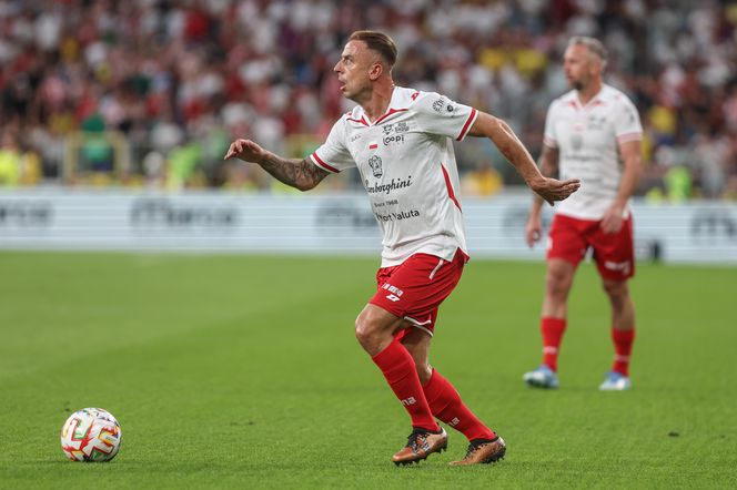 Ronaldinho na Stadionie Śląskim w meczu gwiazd Polska - Brazylia