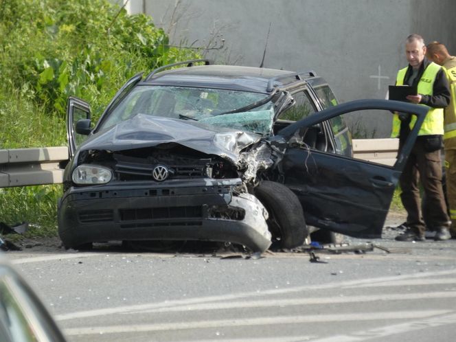 Koszmarny wypadek na drodze krajowej