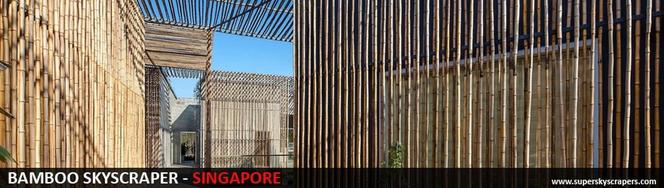 Konkurs architektoniczny na projekt wieżowca dla singapuru. Podstawowym materiałem budowlanym zastosowanym w projekcie ma być bambus