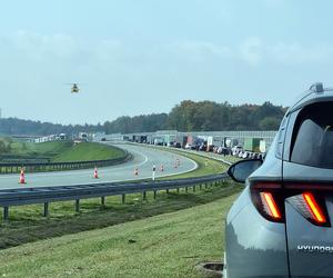 Wypadek na autostradzie A1 w Wieszowie