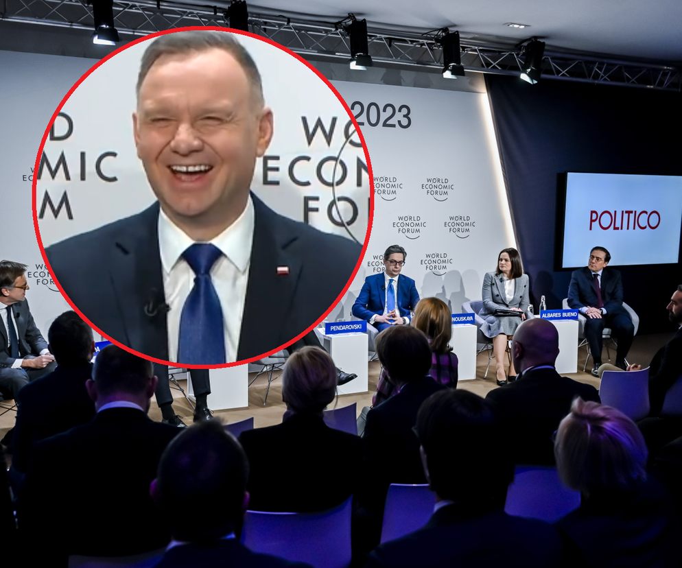 To, co zrobił Andrzej Duda w Davos wprawia w osłupienie! Śmiechom nie było końca