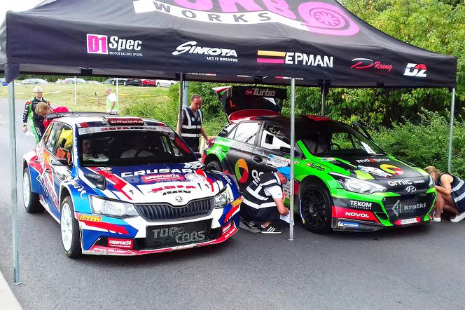 Skoda Fabia R5 Grzegorza Grzyba i Hyundai i20 R5 Bryana Bouffier