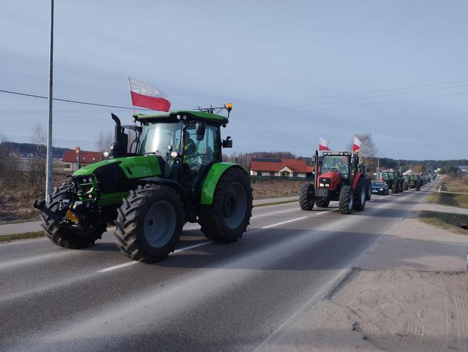 Protest rolników w Podlaskiem. Ciągniki blokują drogi w całym województwie! 