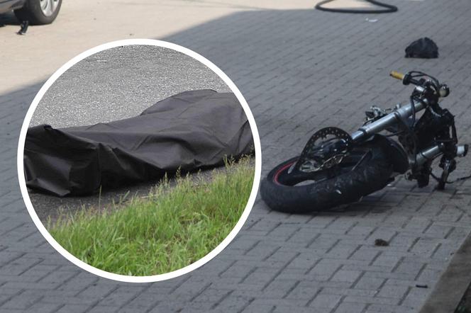 Młody motocyklista zginął na miejscu. Potworny wypadek w Siedlcach
