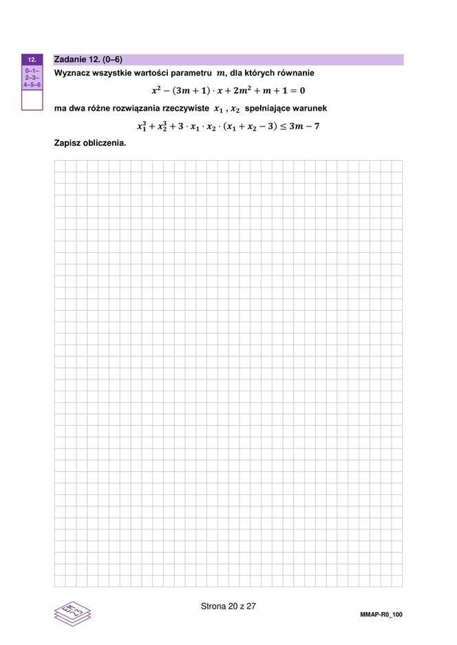 Matura rozszerzona z matematyki 2024 