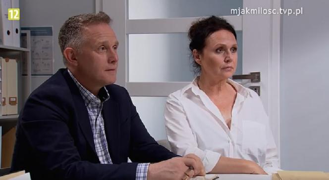 M jak miłość odc. 1689. Artur Rogowski (Robert Moskwa), Marysia (Małgorzata Pieńkowska)