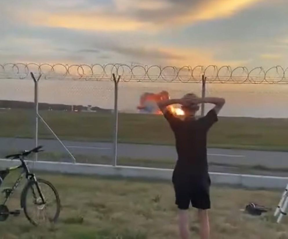 Katastrofa polskiego F-16 przed Air Show w Radomiu. Znany z pokazów w Lesznie samolot rozbił się o ziemię