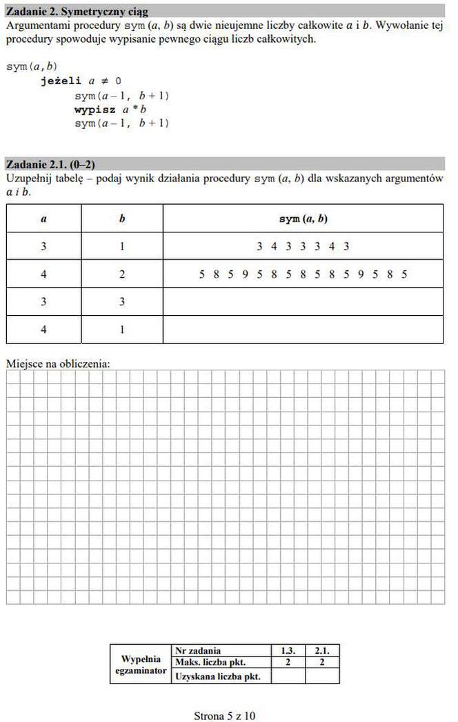 Matura 2020: Informatyka. Poziom ROZSZERZONY. ARKUSZ CKE