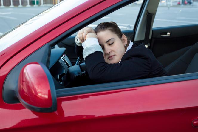 chory kierowca, zmęczenie, grypa