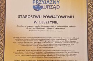 To najbardziej przyjazny urząd w woj. warmińsko-mazurskim. Został wyróżniony w prestiżowym konkursie