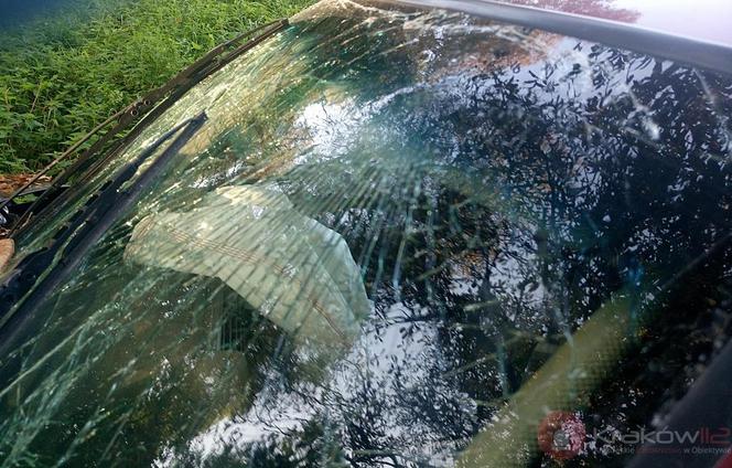 Wypadek w miejscowości Biorków Wielki