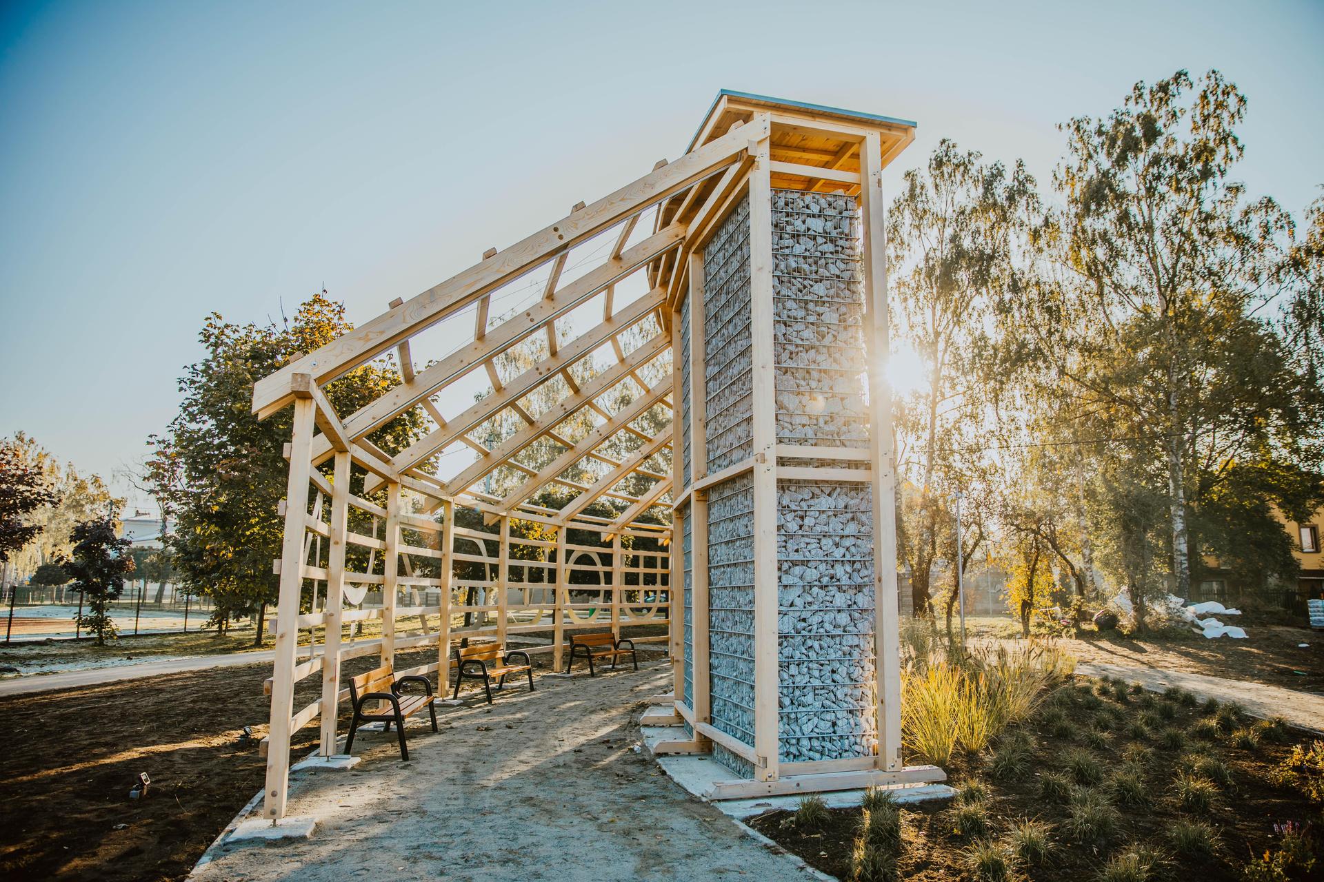 Tężnia solankowa wraz z ogrodem halofitów w Wołczynie