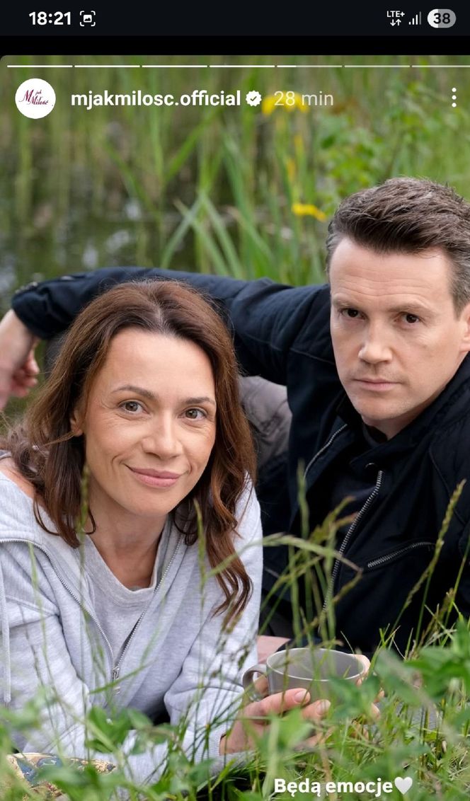 M jak miłość nowy sezon po wakacjach. Martyna (Magdalena Turczeniewicz), Jakub Karski (Krzysztof Kwiatkowski)