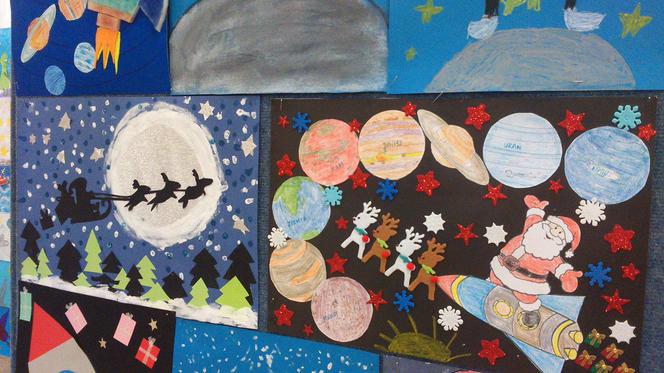 Tak mali artyści widzą św. Mikołaja w kosmosie! 