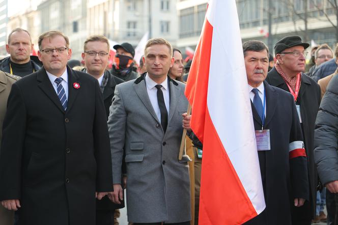 Robert Bąkiewicz na Marszu Niepodległości