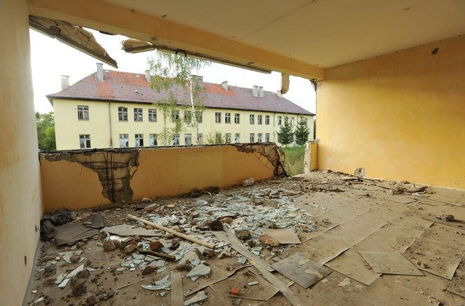 Opuszczona miejscowość Kłomino