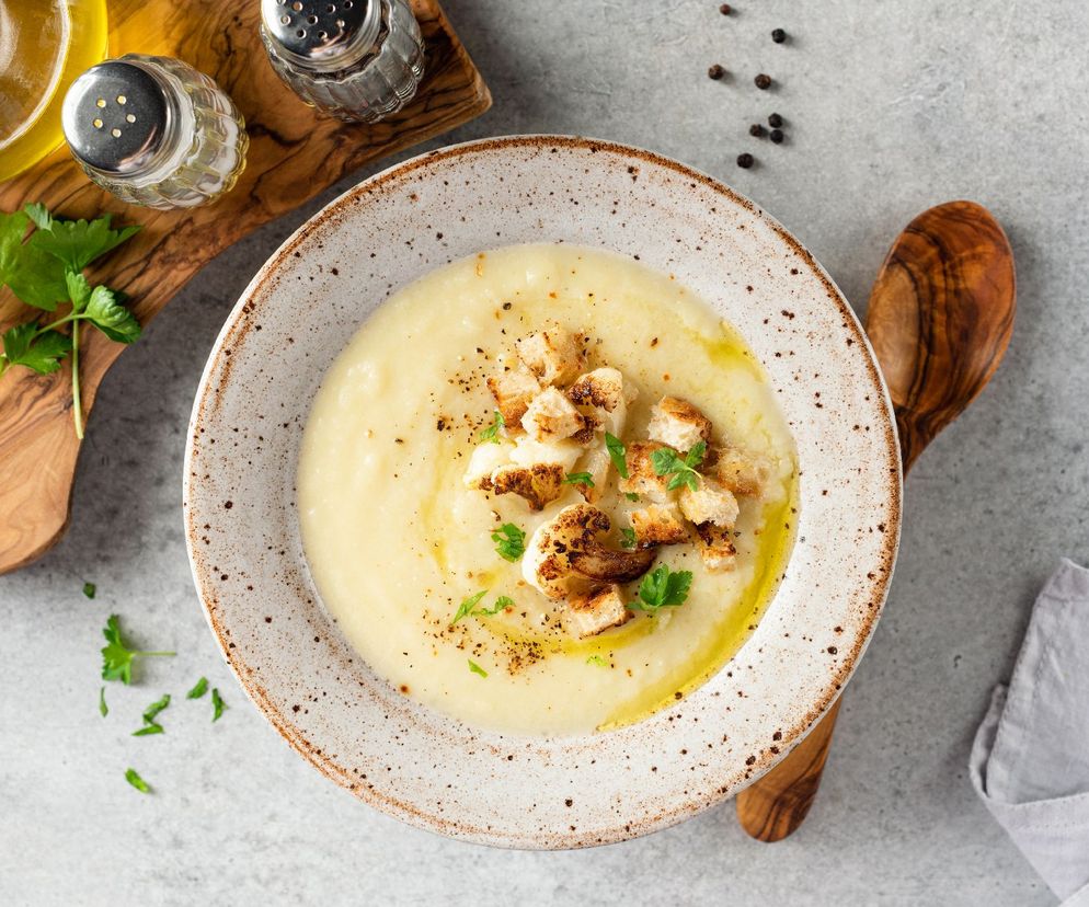 Zupa krem z pora i kalafiora - podkręcony smak, piękny wygląd