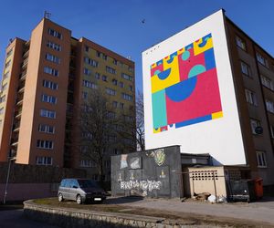 Nowy mural na bloku przy ul. Hutniczej na Tatarach w Lublinie