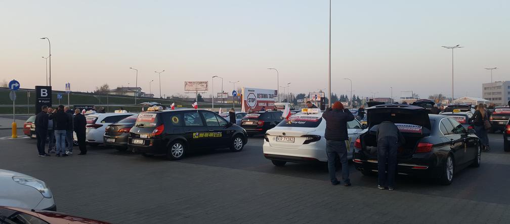 Protest taksówkarzy