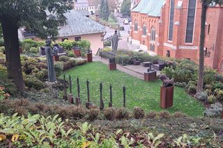 Ogród za kościołem św. Józefa w Krakowie