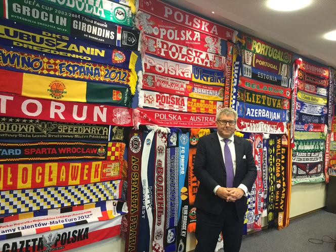 Nasz szalikowiec w Brukseli