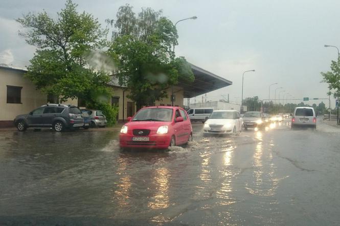 Rozlewiska na ulicach, połamane drzewa czy zalane piwnice - to skutki burz w Łodzi