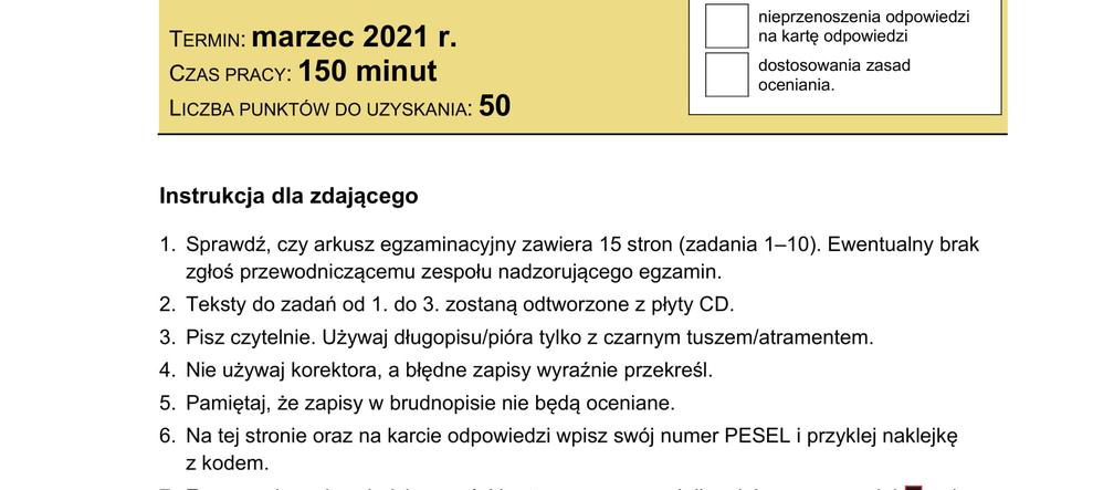 Matura 2021: Język włoski- poziom rozszerzony [ARKUSZE CKE]