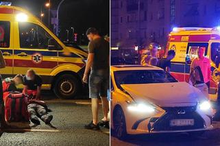 Potworny wypadek na Gocławiu. Potrącony mężczyzna leżał na ulicy. Kierująca zalała się łzami 