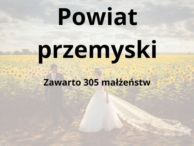 W tych powiatach na Podkarpaciu zawarto najwięcej małżeństw 