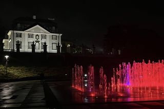 Inauguracyjny pokaz rzeszowskiej fontanny multimedialnej 