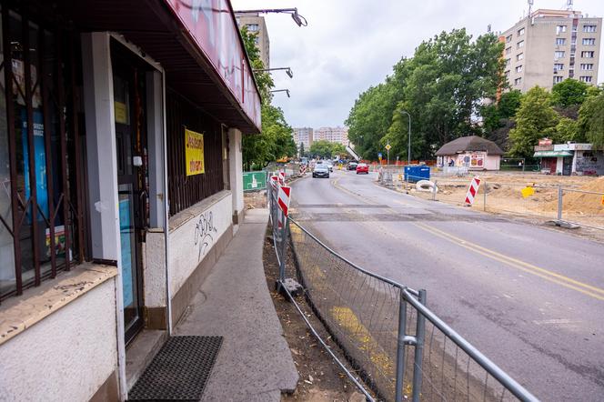 Budowa tramwaju na Stegny w Warszawie