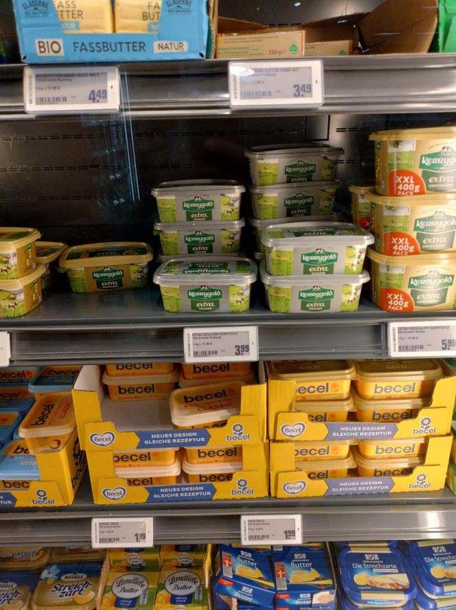 ceny produktów w marketach w Niemczech 