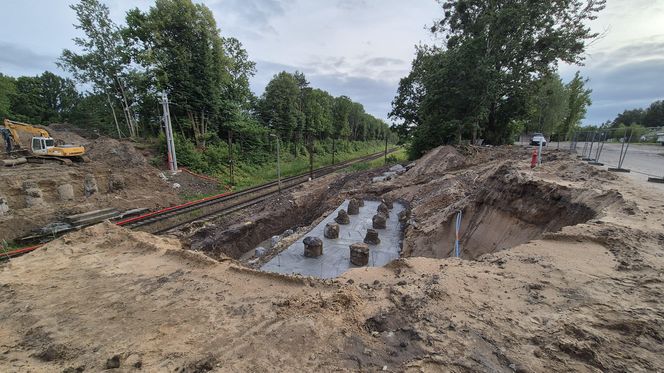 Postępują prace na olsztyńskim Tracku. Powstaje m.in. nowoczesny wiadukt