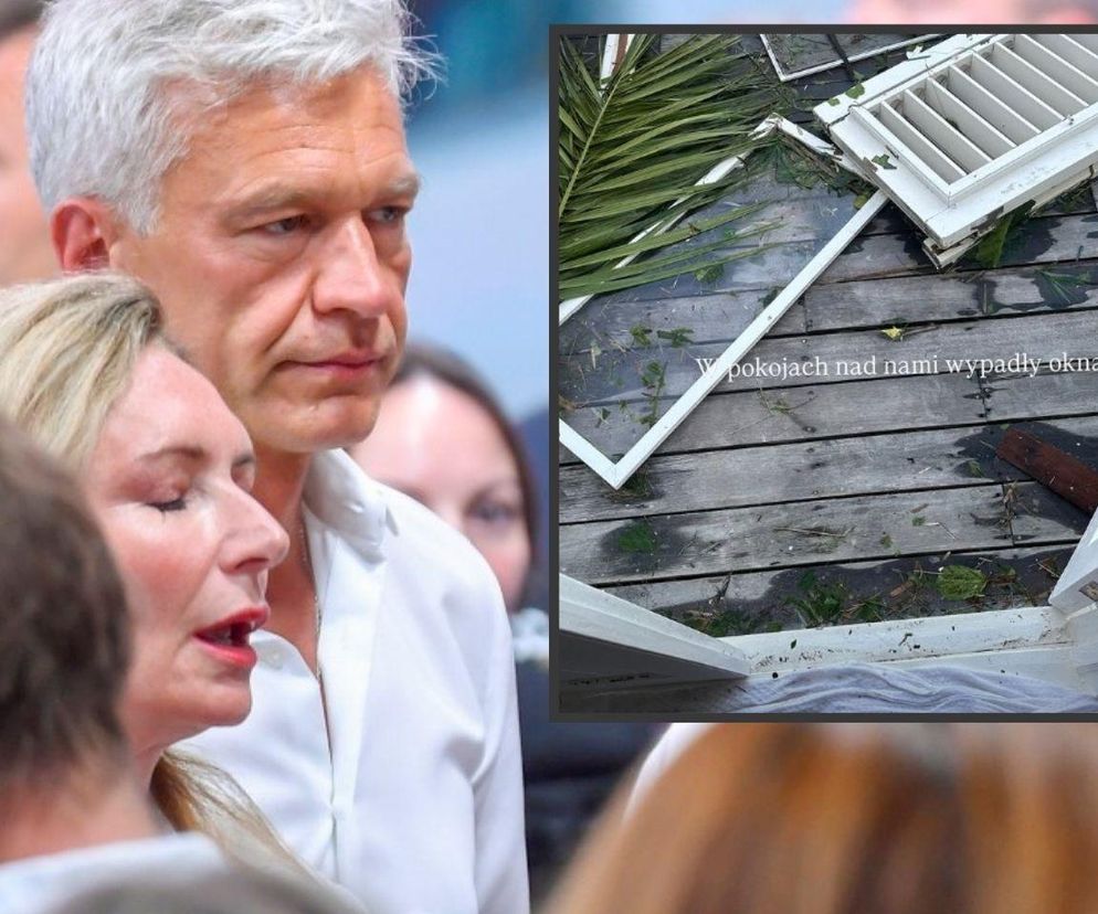 Z ostatniej chwili! W hotelu Żebrowskiego huragan powyrywał okna! Nadal są uwięzieni i muszą oszczędzać wodę