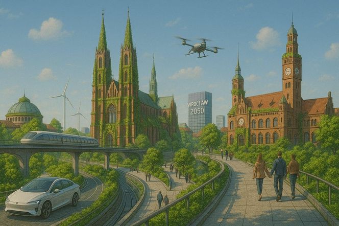 Czy tak będzie wyglądać życie we Wrocławiu w 2050? Zobacz wizje przyszłości