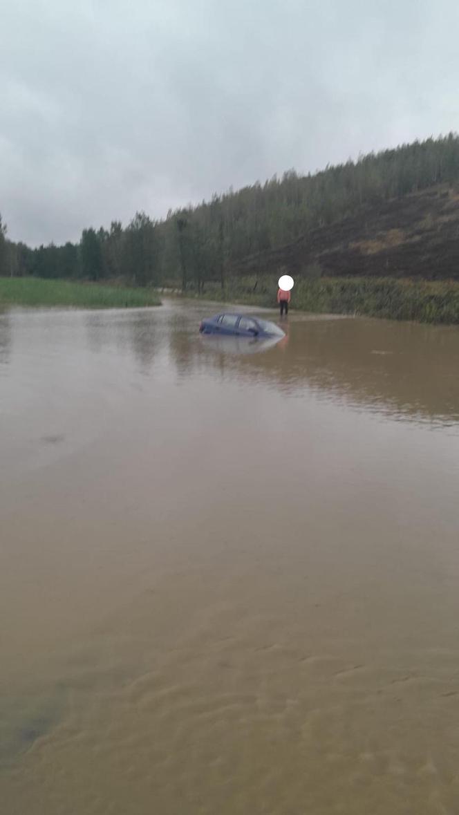 Sytuacja powodziowa na drogach województwa śląskiego.