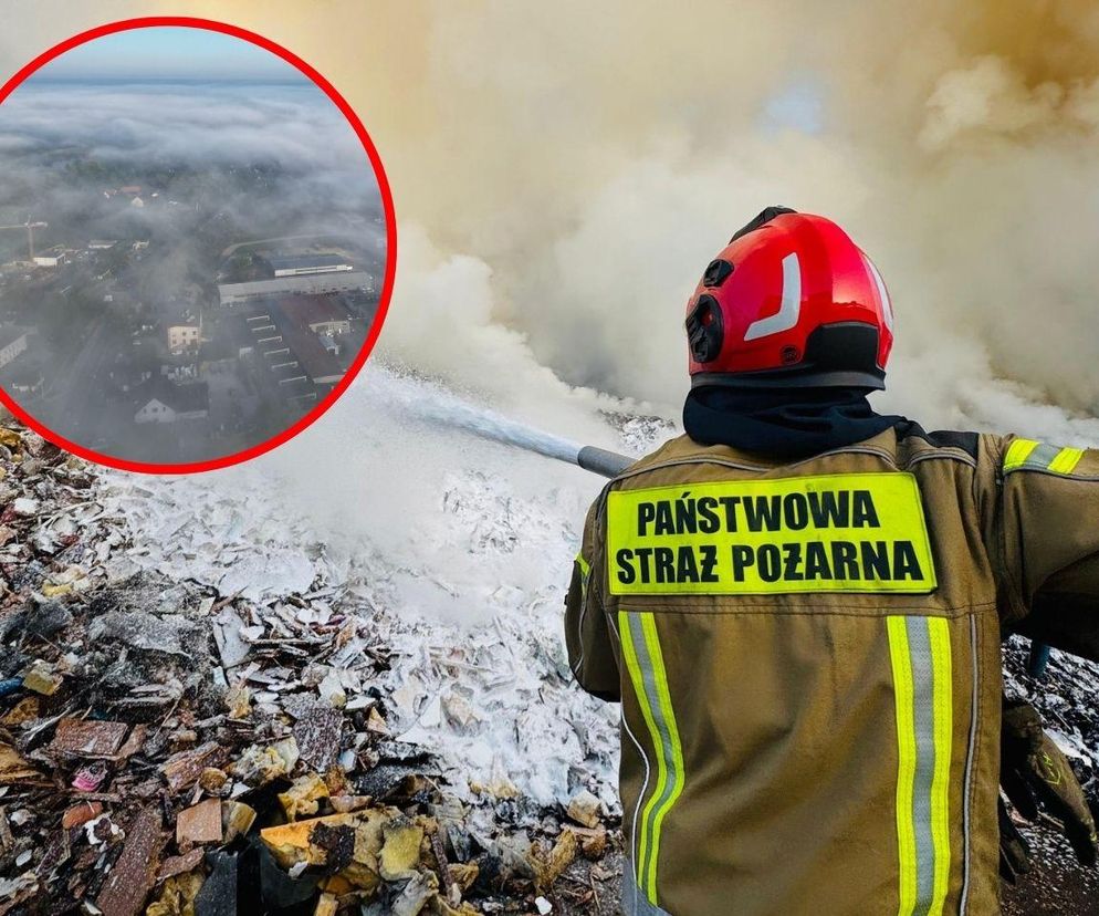 Pożar składowiska śmieci w Tychach. Służby apelują o zamykanie okien