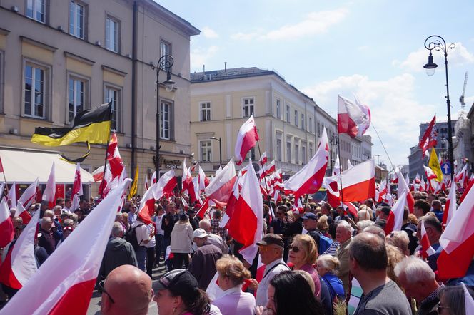 "Wielki marsz za Polską" Karola Nawrockiego 25.05.2025