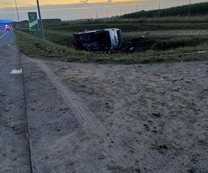 Wypadek na S61 w Konarzycach