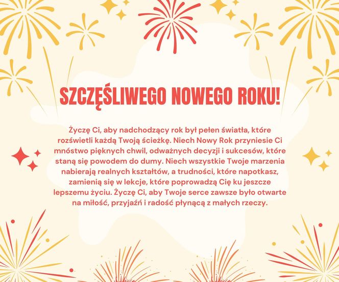 Życzenia noworoczne 2025 - obrazki jako nietypowe życzenia na Nowy Rok!