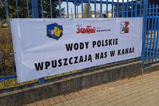 Pracownicy Aquanetu protestują. Solidarność związków zawodowych przeciwko państwowej spółce