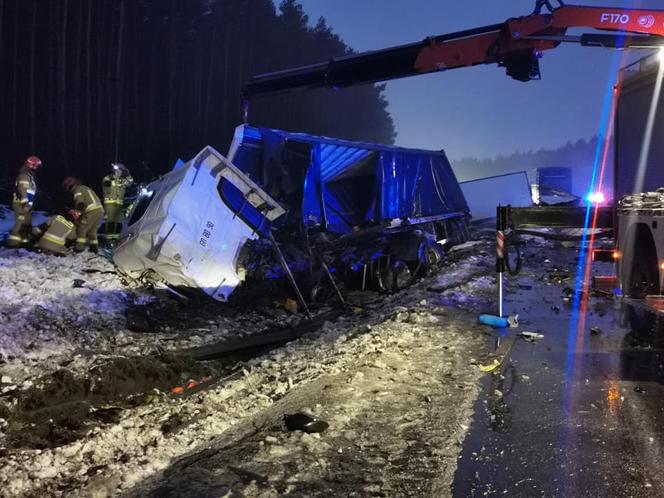 Wypadek na S1 w Dąbrowie Górniczej