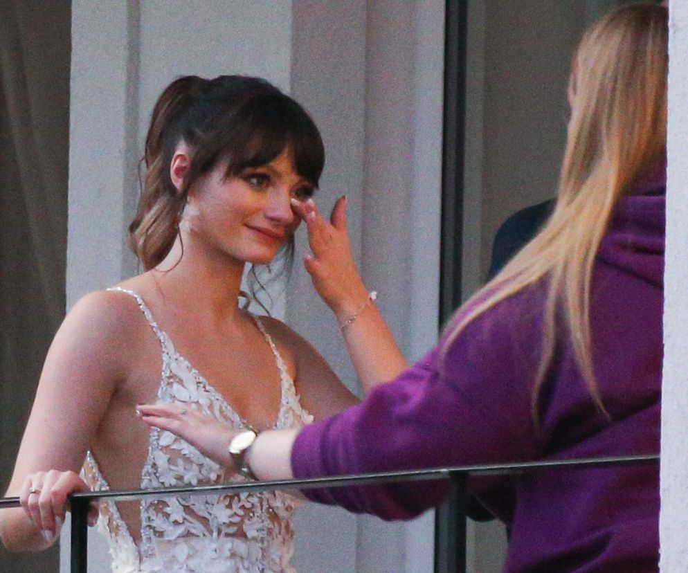 Wzruszona Karolina Małysz w dniu ślubu