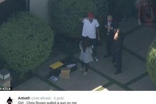 Chris Brown aresztowany! Transmitował wejście policji do swojego domu