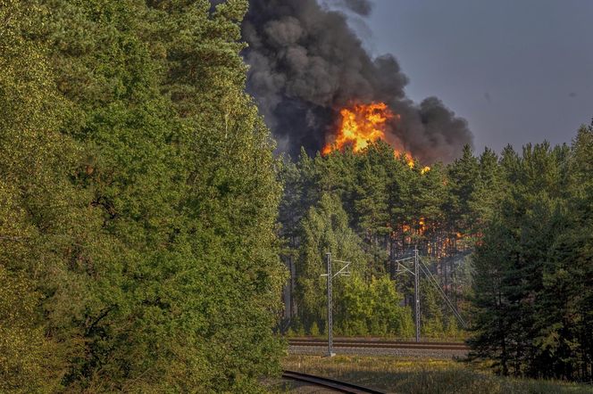 Pożar wagonów Orlenu