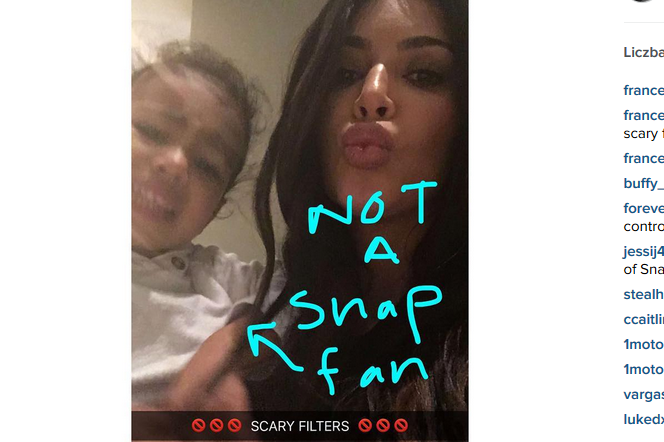 Kim Kardashian, Snapchat