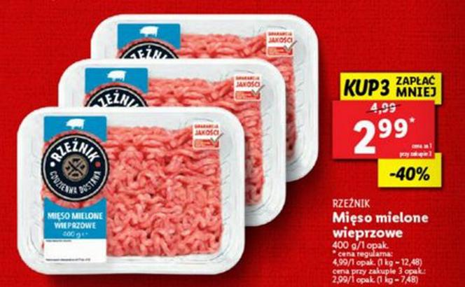 Mięso mielone – 2,99 zł/400 g